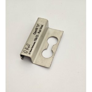 Perfil "u"- Polido - Aço Inox 304 - C/ Abas Perfuradas 12 X 1800 Mm