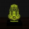 Luminária Led 3D Esfinge Egito Abajur - Amarelo - 1