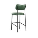 Ver imagem 5 de Conjunto 2 Banquetas Alta Stela Courino Verde - Belliv Decor