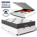Ver imagem 3 de Cama Box Baú com Colchão de Espuma D33 Ortobom Airtech Ortopillow 100 Casal 138 Cm