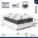 Ver imagem 5 de Cama Box Baú com Colchão de Espuma D33 Ortobom Airtech Ortopillow 100 Casal 138 Cm