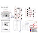 Ver imagem 4 de Quarto de Bebê Completo Berço Americano 3 em 1 Colchão Fofura Multimóveis Mp4661 Madeirado/off