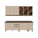 Ver imagem 2 de Cozinha Compacta 5 Peças c/Vidro Connect 100% MDF Connect Henn