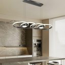 Ver imagem 3 de Pendente Moderno Aros Preto 88cm Led 36w 3000k Bivolt 14525-pl