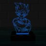 Luminária Led 3D Goku Dragon Ball 1 - Azul - 1