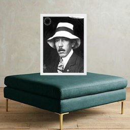 Quadro Fotografia Santos Dumont 24x18cm:moldura Preta - 2