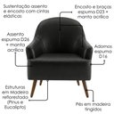 Ver imagem 5 de Poltrona Decorativa Naomi Pes Madeira Courino Tcs 724 Moll