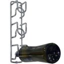 Ver imagem 4 de 8 Mini Adega de Parede Suportes para 3 Garrafas de Vinho Cada Aramado Masutti Cube Carbono