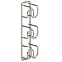 Ver imagem 3 de 8 Mini Adega de Parede Suportes para 3 Garrafas de Vinho Cada Aramado Masutti Cube Carbono