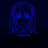Luminária Led 3D Kakegurui Yumeko Abajur - Azul - 1