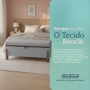 Ver mais imagens de Puff Recamier Baú Versallies 150 cm para Sala Quarto Bouclé