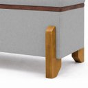 Ver imagem 4 de Puff Recamier Baú Versallies 150 cm para Sala Quarto Bouclé