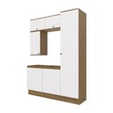 Ver imagem 2 de Conjunto para Banheiro Kappesberg Celeste 6 Peças Nogueira/branco 170cm