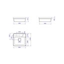 Ver imagem 3 de Cuba Slim Branco Sobrepor Quadrada C/ Mesa 40,0x40,0x13,5 Cm - Deca Deca Loucas