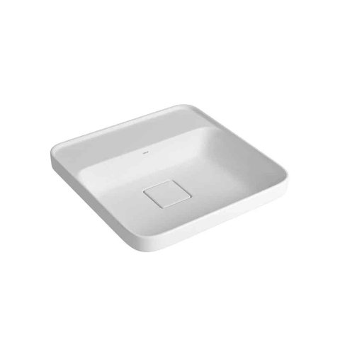 Cuba Slim Branco Sobrepor Quadrada C/ Mesa 40,0x40,0x13,5 Cm - Deca Deca Loucas