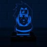 Luminária Led 3D Sasuke Naruto Abajur - Azul - 1