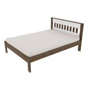 Ver imagem 4 de Cama de Casal Madeira CM8007 Nogal/Branco - Tecno Mobili