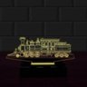 Luminária Led 3D Trem Abajur - Amarelo - 1