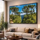 Ver imagem 4 de Quadro Paisagem Árvores de Araucárias Natureza Exuberante