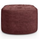 Ver imagem 6 de Puff Decorativo Orgânico para Living Quarto 70cm Doha W01 Linho Bordô - Lyam Decor