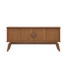 Aparador Buffet Balcão Organizador 4 Portas Mdf Pé Madeira:nature - 1