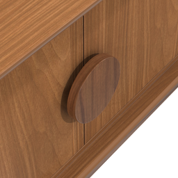 Aparador Buffet Balcão Organizador 4 Portas Mdf Pé Madeira:nature - 5