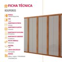 Ver imagem 6 de Guarda Roupa Casal Ortiz Mdf com 8 Portas 4 Gavetas Moderna Mobília