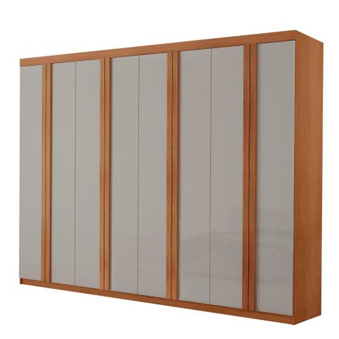 Guarda Roupa Casal Ortiz Mdf com 8 Portas 4 Gavetas Moderna Mobília