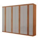 Ver imagem 1 de Guarda Roupa Casal Ortiz Mdf com 8 Portas 4 Gavetas Moderna Mobília