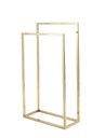 Ver imagem 2 de Toalheiro Porta Toalha de Piso Linha Larissa em Aço Inox 304 Dourado Brilhante Stainless