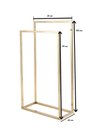 Ver imagem 3 de Toalheiro Porta Toalha de Piso Linha Larissa em Aço Inox 304 Dourado Brilhante Stainless