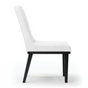 Ver imagem 7 de Cadeira Sala de Jantar Base Madeira Preto Kit 10 Sofia Sintético Pu Branco D03 - D'Rossi