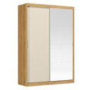 Ver imagem 1 de Guarda Roupa Casal Riva 22515k com Espelho Cinamon Touch Off White Flex - Demóbile