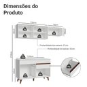 Ver imagem 3 de Armário de Cozinha Compacta 190cm Reims Madesa 05 Branco