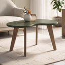 Ver imagem 3 de Mesa de Centro para Sala de Estar Orgânica 91cm Pés Retrô Ariela A05 Menta - Lyam Decor