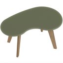 Ver imagem 7 de Mesa de Centro para Sala de Estar Orgânica 91cm Pés Retrô Ariela A05 Menta - Lyam Decor