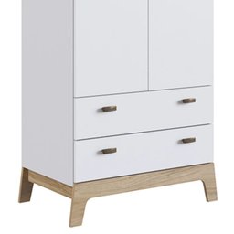Guarda Roupa Infantil 73cm 2 Portas 2 Gavetas Favo de Mel 005 Branco - Completa Móveis COMPLETA MÓVE - 3