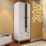 Guarda Roupa Infantil 73cm 2 Portas 2 Gavetas Favo de Mel 005 Branco - Completa Móveis COMPLETA MÓVE - 2