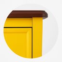 Ver imagem 7 de Cômoda Alta 4 Gavetas Estreita Amsterdã Amarelo/Amêndoa