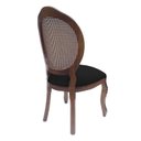 Ver imagem 2 de 4 Cadeira Medalhão Madeira Entalhada com Tela Telinha Palhinha Poltrona Natural Provençal Indiana de