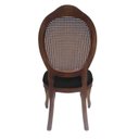 Ver imagem 4 de 4 Cadeira Medalhão Madeira Entalhada com Tela Telinha Palhinha Poltrona Natural Provençal Indiana de