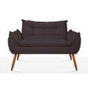 Ver imagem 2 de Poltrona Luxo Namoradeira Opala Sala Quarto - Balaqui Decor Cor:Cinza