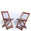 Ver imagem 6 de Mesa Dobrável com 4 Cadeiras 70x70 Imbuia