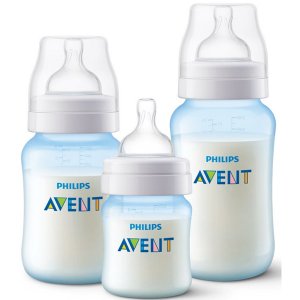 Kit 3 Mamadeiras Classica Azul 125ml 260ml e 330ml Philips Avent Scy119/20