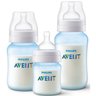 Kit 3 Mamadeiras Classica Azul 125ml 260ml e 330ml Philips Avent Scy119/20 - 1