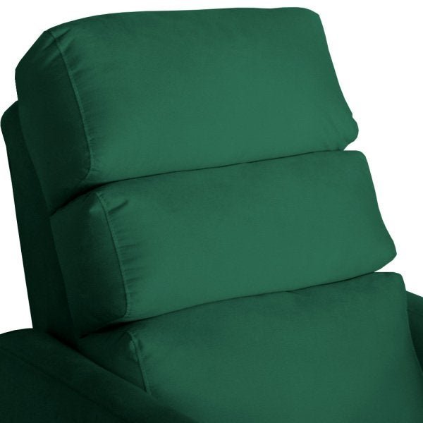 Poltrona Do Papai Reclinável Salem Decorativa Suede Verde Bandeira - 4