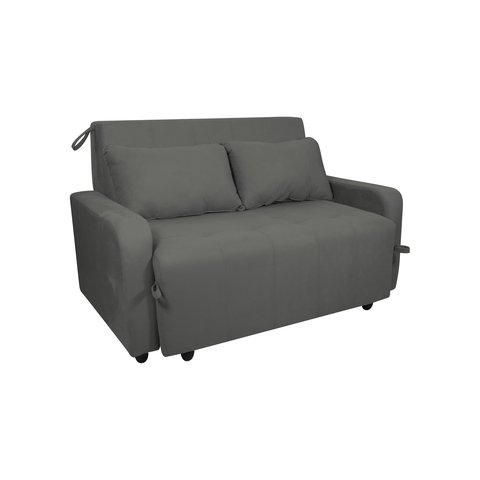Sofá Cama Amora Suede Cinza B250 - Matrix