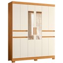 Ver imagem 4 de Guarda Roupa Solteiro 10 Portas 2 Gavetas com Espelho