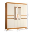 Ver imagem 2 de Guarda Roupa Solteiro 10 Portas 2 Gavetas com Espelho