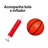 Kit Completo Cesta Basquete Infantil 1,4 M com Bola e Inflador - 6